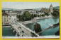 Preview: Ansichtskarte AK Zürich / Hauptbahnhof / 1905 / Bahnhofbrücke – Straßenbahn – Landesmuseum – Gebäude – Brücke